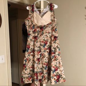 Blue Enchantress Dresses - Vintage Floral Dress 2x Blue Enchantress Dresses - Vintage Floral Dress 2x